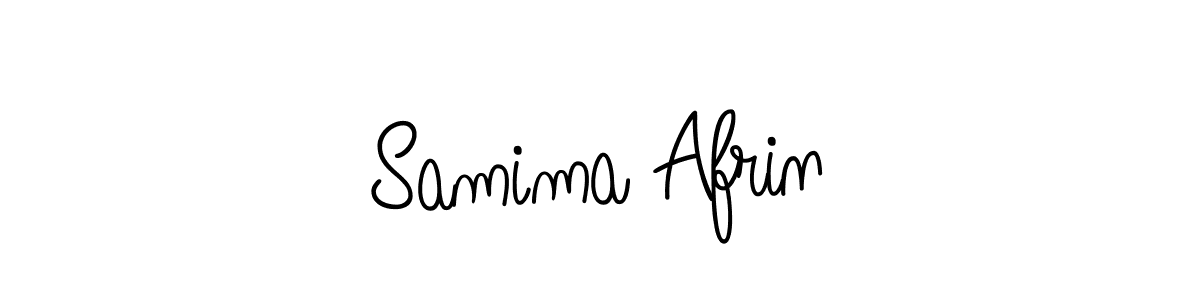 Design your own signature with our free online signature maker. With this signature software, you can create a handwritten (Angelique-Rose-font-FFP) signature for name Samima Afrin. Samima Afrin signature style 5 images and pictures png