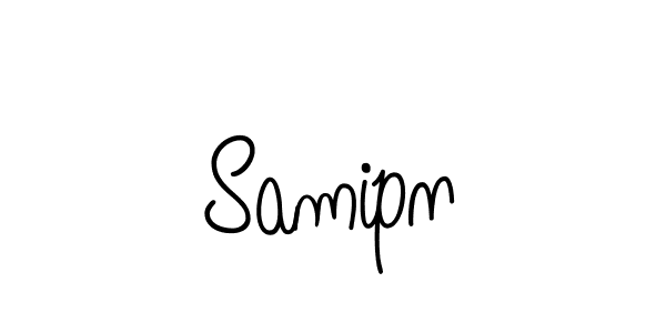 You should practise on your own different ways (Angelique-Rose-font-FFP) to write your name (Samipn) in signature. don't let someone else do it for you. Samipn signature style 5 images and pictures png