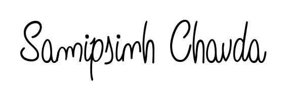 Also You can easily find your signature by using the search form. We will create Samipsinh Chavda name handwritten signature images for you free of cost using Angelique-Rose-font-FFP sign style. Samipsinh Chavda signature style 5 images and pictures png