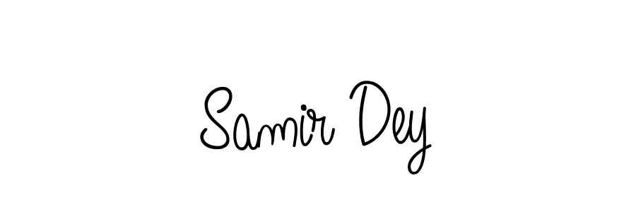 Design your own signature with our free online signature maker. With this signature software, you can create a handwritten (Angelique-Rose-font-FFP) signature for name Samir Dey. Samir Dey signature style 5 images and pictures png