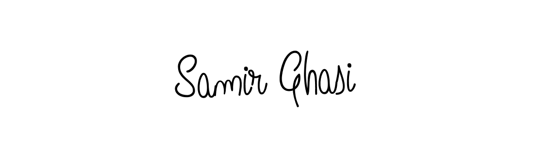 Make a beautiful signature design for name Samir Ghasi. With this signature (Angelique-Rose-font-FFP) style, you can create a handwritten signature for free. Samir Ghasi signature style 5 images and pictures png