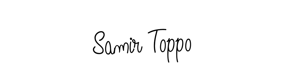 How to make Samir Toppo signature? Angelique-Rose-font-FFP is a professional autograph style. Create handwritten signature for Samir Toppo name. Samir Toppo signature style 5 images and pictures png