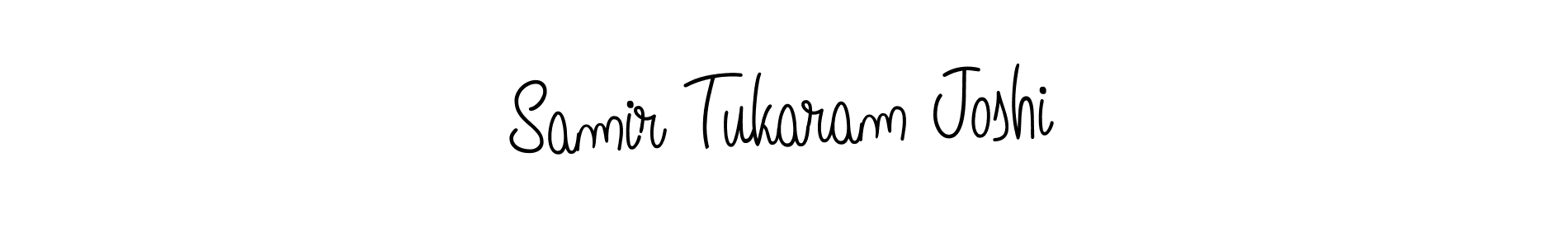 Use a signature maker to create a handwritten signature online. With this signature software, you can design (Angelique-Rose-font-FFP) your own signature for name Samir Tukaram Joshi. Samir Tukaram Joshi signature style 5 images and pictures png