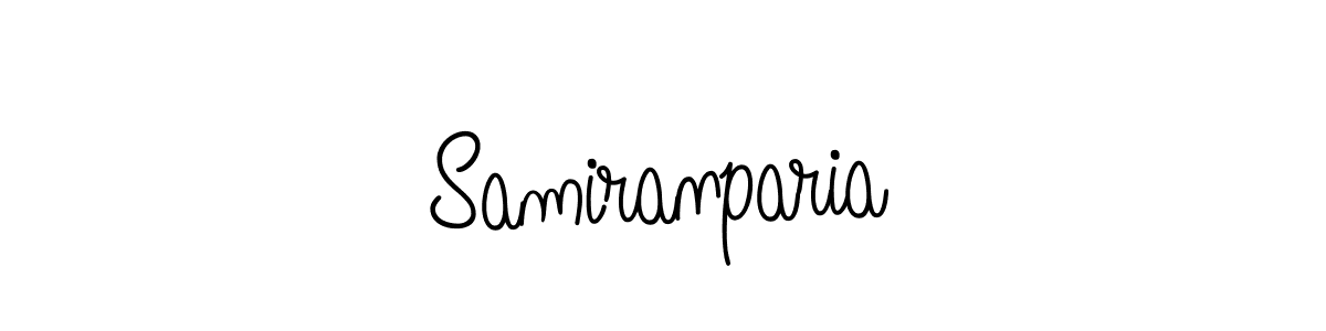 The best way (Angelique-Rose-font-FFP) to make a short signature is to pick only two or three words in your name. The name Samiranparia include a total of six letters. For converting this name. Samiranparia signature style 5 images and pictures png