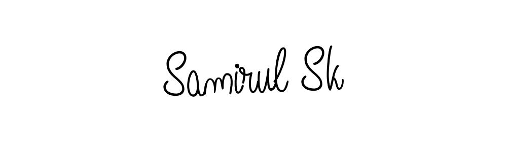 Make a beautiful signature design for name Samirul Sk. With this signature (Angelique-Rose-font-FFP) style, you can create a handwritten signature for free. Samirul Sk signature style 5 images and pictures png