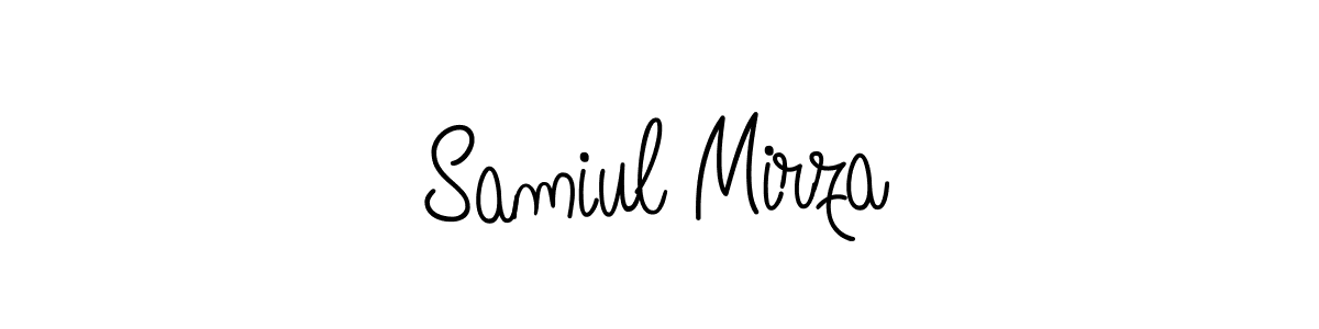 How to Draw Samiul Mirza signature style? Angelique-Rose-font-FFP is a latest design signature styles for name Samiul Mirza. Samiul Mirza signature style 5 images and pictures png