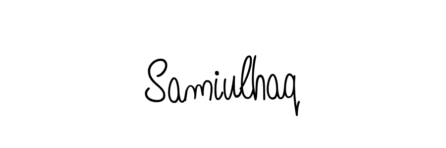 Once you've used our free online signature maker to create your best signature Angelique-Rose-font-FFP style, it's time to enjoy all of the benefits that Samiulhaq name signing documents. Samiulhaq signature style 5 images and pictures png