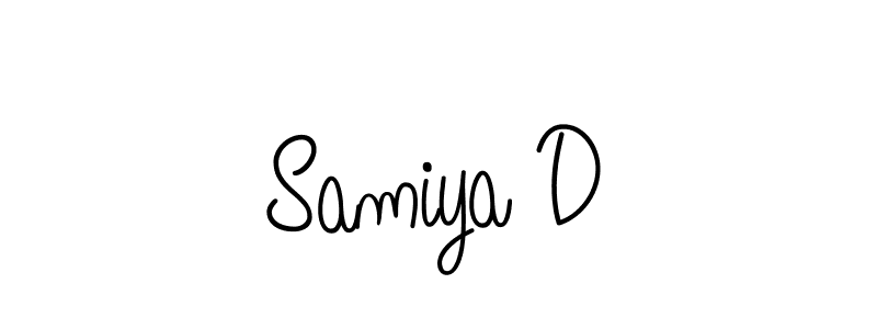 Make a short Samiya D signature style. Manage your documents anywhere anytime using Angelique-Rose-font-FFP. Create and add eSignatures, submit forms, share and send files easily. Samiya D signature style 5 images and pictures png