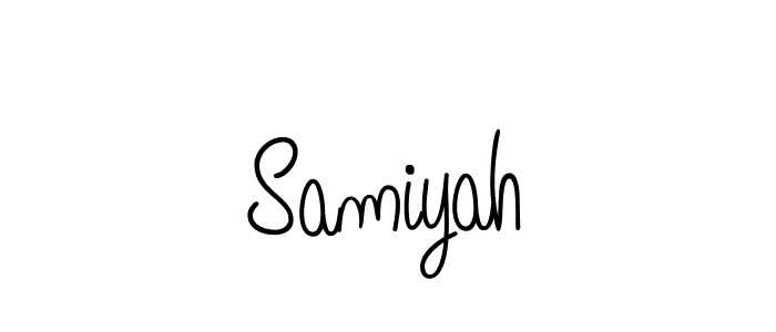 Samiyah stylish signature style. Best Handwritten Sign (Angelique-Rose-font-FFP) for my name. Handwritten Signature Collection Ideas for my name Samiyah. Samiyah signature style 5 images and pictures png