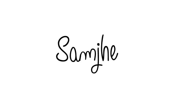 The best way (Angelique-Rose-font-FFP) to make a short signature is to pick only two or three words in your name. The name Samjhe include a total of six letters. For converting this name. Samjhe signature style 5 images and pictures png