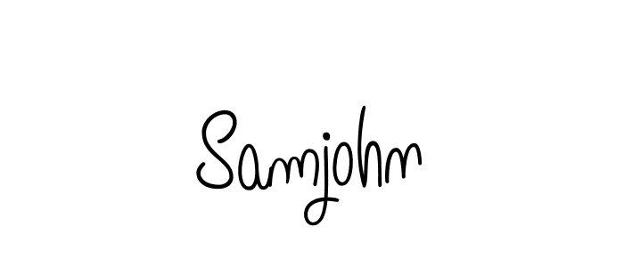 Once you've used our free online signature maker to create your best signature Angelique-Rose-font-FFP style, it's time to enjoy all of the benefits that Samjohn name signing documents. Samjohn signature style 5 images and pictures png