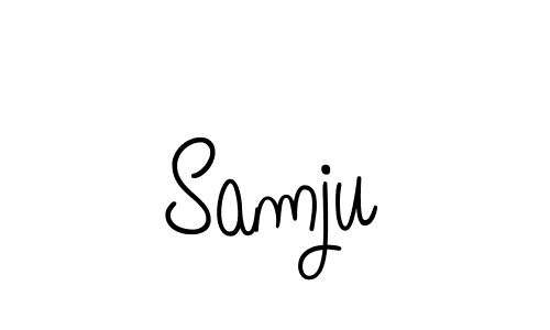 Design your own signature with our free online signature maker. With this signature software, you can create a handwritten (Angelique-Rose-font-FFP) signature for name Samju. Samju signature style 5 images and pictures png