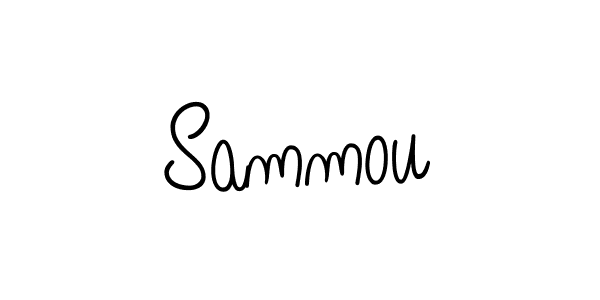 Make a beautiful signature design for name Sammou. With this signature (Angelique-Rose-font-FFP) style, you can create a handwritten signature for free. Sammou signature style 5 images and pictures png