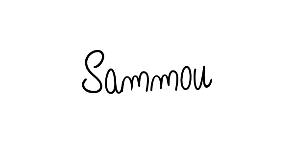 Make a beautiful signature design for name Sammou. With this signature (Angelique-Rose-font-FFP) style, you can create a handwritten signature for free. Sammou signature style 5 images and pictures png