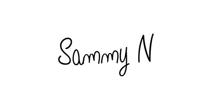 if you are searching for the best signature style for your name Sammy N. so please give up your signature search. here we have designed multiple signature styles  using Angelique-Rose-font-FFP. Sammy N signature style 5 images and pictures png