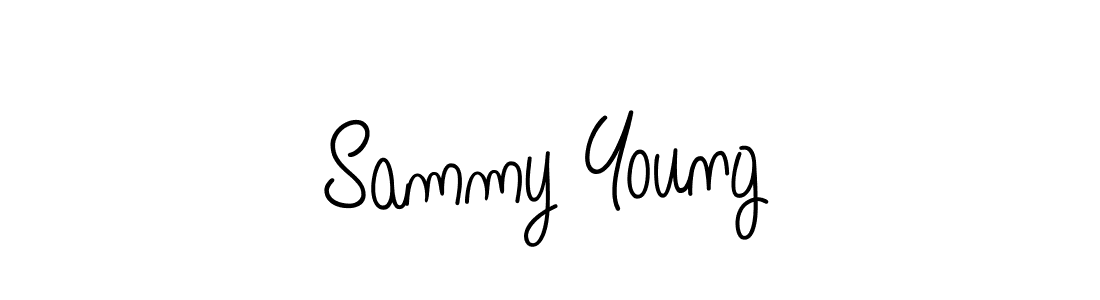 Design your own signature with our free online signature maker. With this signature software, you can create a handwritten (Angelique-Rose-font-FFP) signature for name Sammy Young. Sammy Young signature style 5 images and pictures png