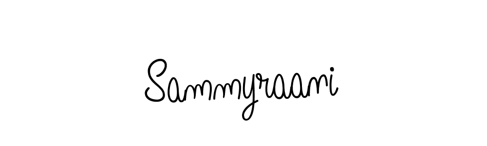 How to make Sammyraani name signature. Use Angelique-Rose-font-FFP style for creating short signs online. This is the latest handwritten sign. Sammyraani signature style 5 images and pictures png