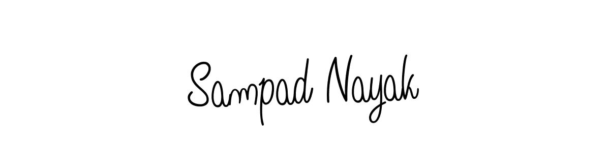 Sampad Nayak stylish signature style. Best Handwritten Sign (Angelique-Rose-font-FFP) for my name. Handwritten Signature Collection Ideas for my name Sampad Nayak. Sampad Nayak signature style 5 images and pictures png