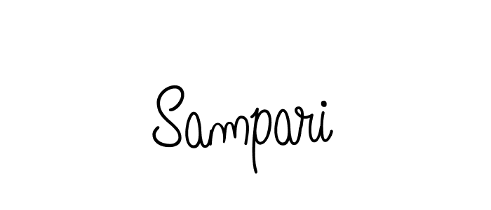 Design your own signature with our free online signature maker. With this signature software, you can create a handwritten (Angelique-Rose-font-FFP) signature for name Sampari. Sampari signature style 5 images and pictures png