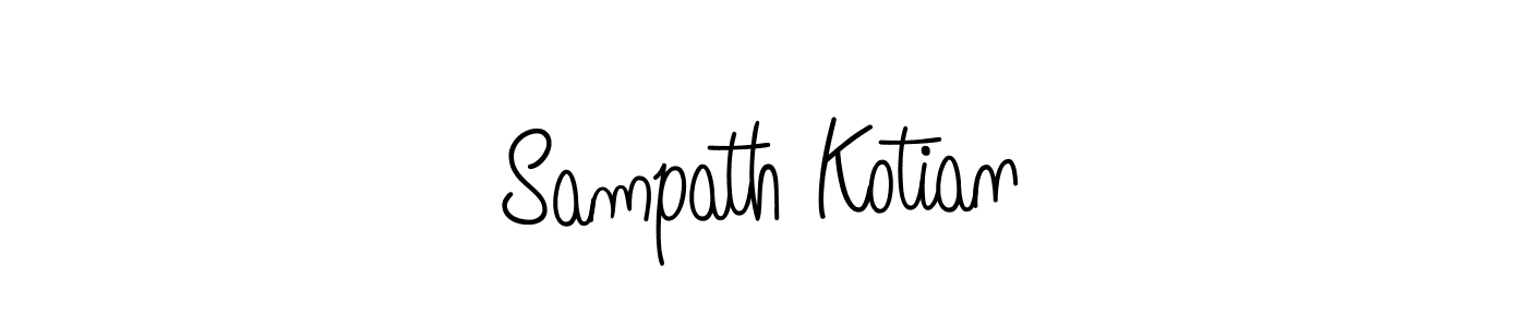 Also we have Sampath Kotian name is the best signature style. Create professional handwritten signature collection using Angelique-Rose-font-FFP autograph style. Sampath Kotian signature style 5 images and pictures png