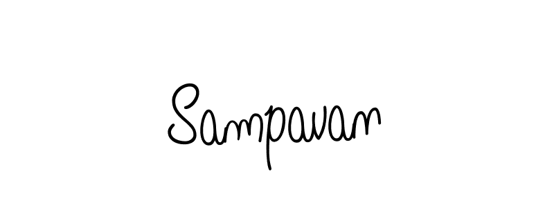 How to make Sampavan signature? Angelique-Rose-font-FFP is a professional autograph style. Create handwritten signature for Sampavan name. Sampavan signature style 5 images and pictures png