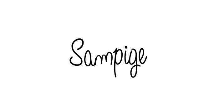 You should practise on your own different ways (Angelique-Rose-font-FFP) to write your name (Sampige) in signature. don't let someone else do it for you. Sampige signature style 5 images and pictures png