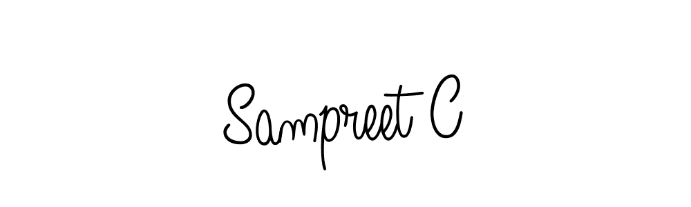 if you are searching for the best signature style for your name Sampreet C. so please give up your signature search. here we have designed multiple signature styles  using Angelique-Rose-font-FFP. Sampreet C signature style 5 images and pictures png
