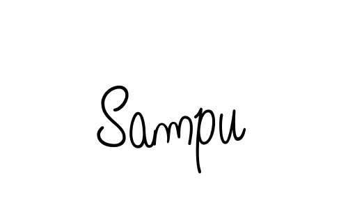 How to make Sampu name signature. Use Angelique-Rose-font-FFP style for creating short signs online. This is the latest handwritten sign. Sampu signature style 5 images and pictures png