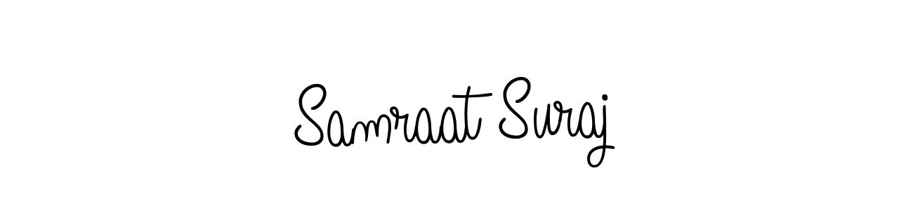 Use a signature maker to create a handwritten signature online. With this signature software, you can design (Angelique-Rose-font-FFP) your own signature for name Samraat Suraj. Samraat Suraj signature style 5 images and pictures png