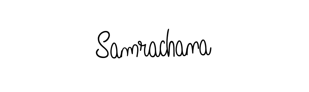 Samrachana stylish signature style. Best Handwritten Sign (Angelique-Rose-font-FFP) for my name. Handwritten Signature Collection Ideas for my name Samrachana. Samrachana signature style 5 images and pictures png