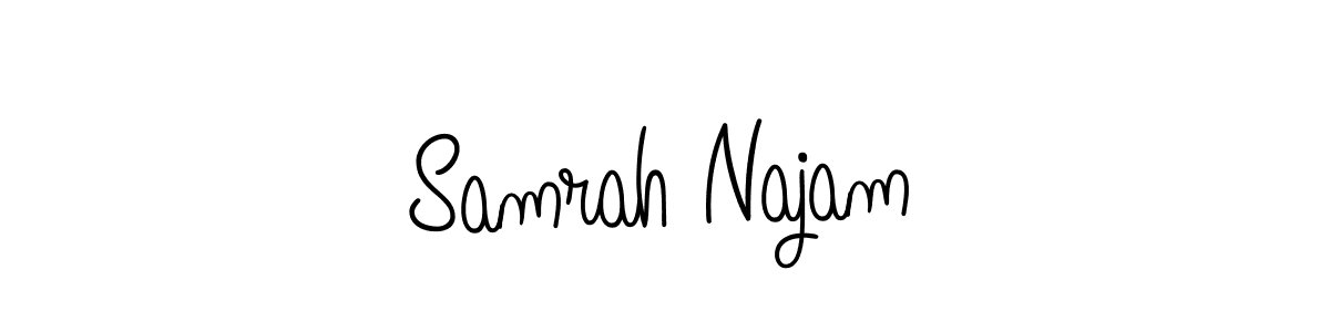 Also we have Samrah Najam name is the best signature style. Create professional handwritten signature collection using Angelique-Rose-font-FFP autograph style. Samrah Najam signature style 5 images and pictures png