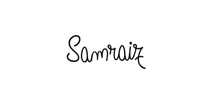 Design your own signature with our free online signature maker. With this signature software, you can create a handwritten (Angelique-Rose-font-FFP) signature for name Samraiz. Samraiz signature style 5 images and pictures png
