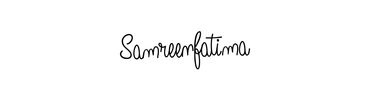 Once you've used our free online signature maker to create your best signature Angelique-Rose-font-FFP style, it's time to enjoy all of the benefits that Samreenfatima name signing documents. Samreenfatima signature style 5 images and pictures png