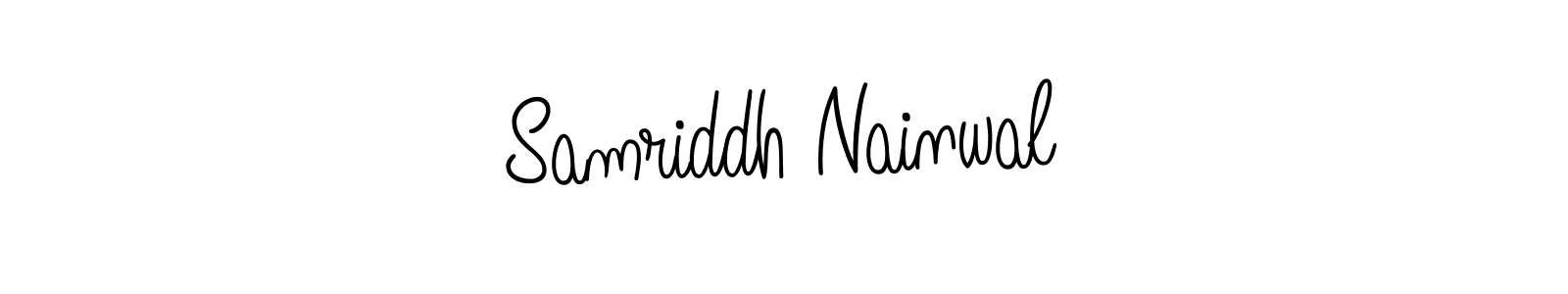 How to make Samriddh Nainwal name signature. Use Angelique-Rose-font-FFP style for creating short signs online. This is the latest handwritten sign. Samriddh Nainwal signature style 5 images and pictures png