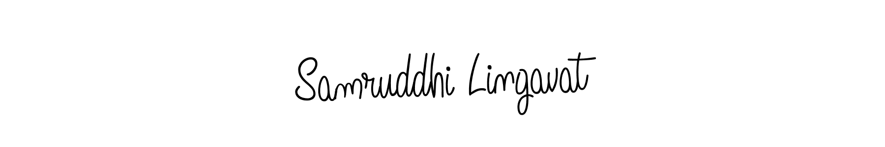 Also we have Samruddhi Lingavat name is the best signature style. Create professional handwritten signature collection using Angelique-Rose-font-FFP autograph style. Samruddhi Lingavat signature style 5 images and pictures png