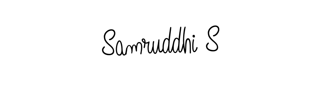 How to make Samruddhi S signature? Angelique-Rose-font-FFP is a professional autograph style. Create handwritten signature for Samruddhi S name. Samruddhi S signature style 5 images and pictures png