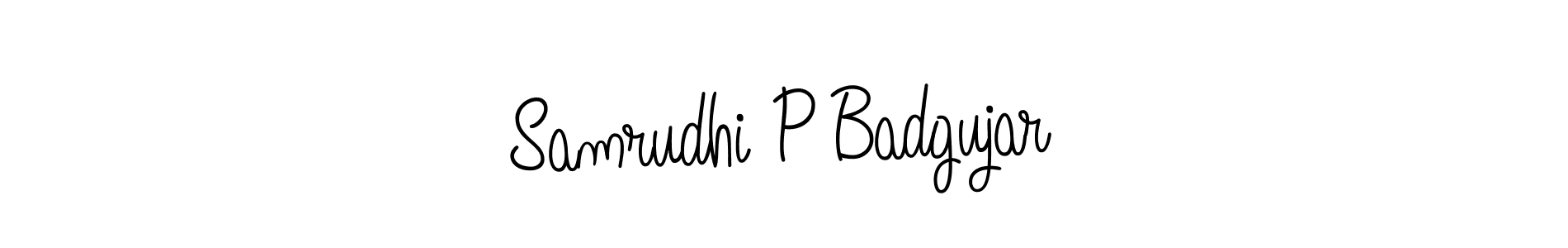 You can use this online signature creator to create a handwritten signature for the name Samrudhi P Badgujar. This is the best online autograph maker. Samrudhi P Badgujar signature style 5 images and pictures png