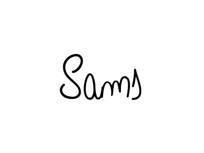 Sams stylish signature style. Best Handwritten Sign (Angelique-Rose-font-FFP) for my name. Handwritten Signature Collection Ideas for my name Sams. Sams signature style 5 images and pictures png