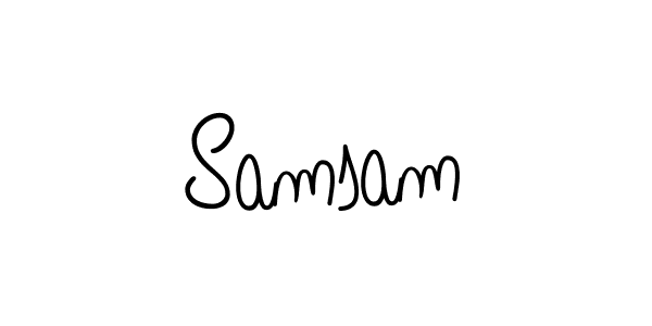 if you are searching for the best signature style for your name Samsam. so please give up your signature search. here we have designed multiple signature styles  using Angelique-Rose-font-FFP. Samsam signature style 5 images and pictures png