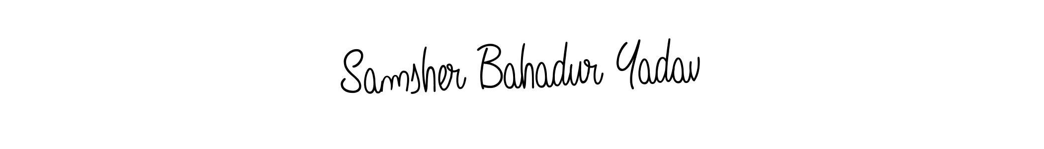 Here are the top 10 professional signature styles for the name Samsher Bahadur Yadav. These are the best autograph styles you can use for your name. Samsher Bahadur Yadav signature style 5 images and pictures png