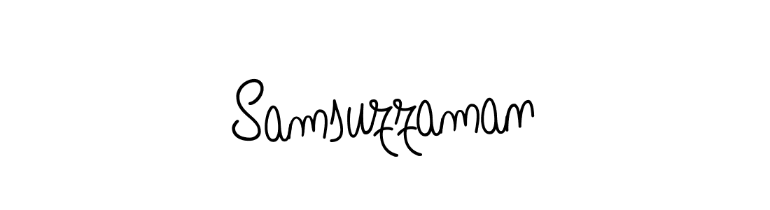 Use a signature maker to create a handwritten signature online. With this signature software, you can design (Angelique-Rose-font-FFP) your own signature for name Samsuzzaman. Samsuzzaman signature style 5 images and pictures png