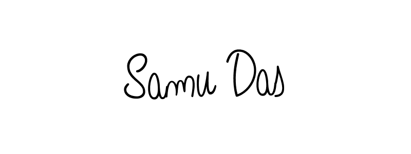 Samu Das stylish signature style. Best Handwritten Sign (Angelique-Rose-font-FFP) for my name. Handwritten Signature Collection Ideas for my name Samu Das. Samu Das signature style 5 images and pictures png