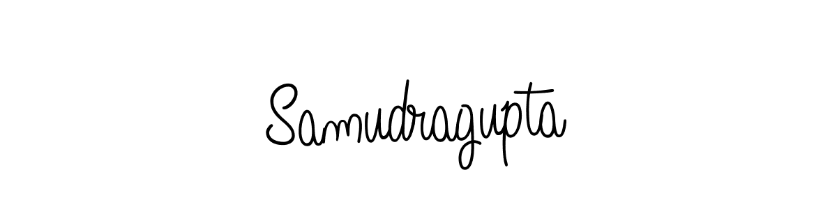 Make a beautiful signature design for name Samudragupta. With this signature (Angelique-Rose-font-FFP) style, you can create a handwritten signature for free. Samudragupta signature style 5 images and pictures png