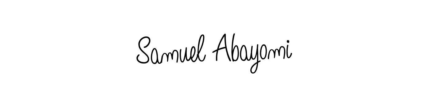 How to make Samuel Abayomi name signature. Use Angelique-Rose-font-FFP style for creating short signs online. This is the latest handwritten sign. Samuel Abayomi signature style 5 images and pictures png