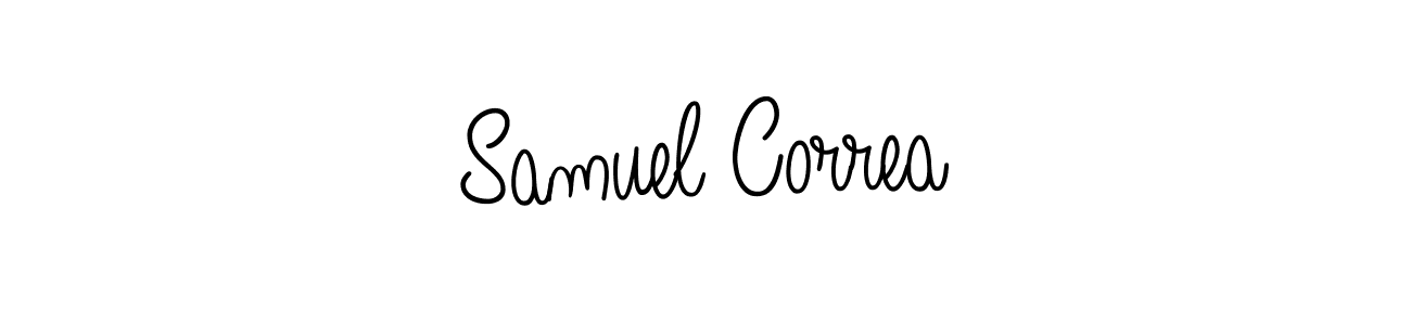 Use a signature maker to create a handwritten signature online. With this signature software, you can design (Angelique-Rose-font-FFP) your own signature for name Samuel Correa. Samuel Correa signature style 5 images and pictures png