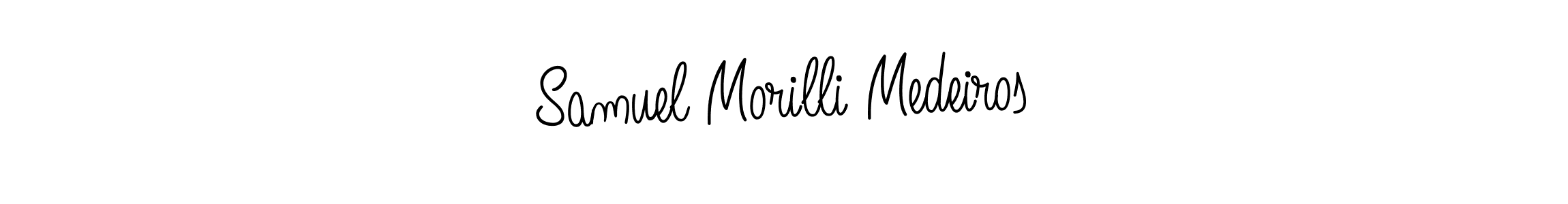 Create a beautiful signature design for name Samuel Morilli Medeiros. With this signature (Angelique-Rose-font-FFP) fonts, you can make a handwritten signature for free. Samuel Morilli Medeiros signature style 5 images and pictures png