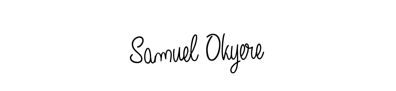 Samuel Okyere stylish signature style. Best Handwritten Sign (Angelique-Rose-font-FFP) for my name. Handwritten Signature Collection Ideas for my name Samuel Okyere. Samuel Okyere signature style 5 images and pictures png