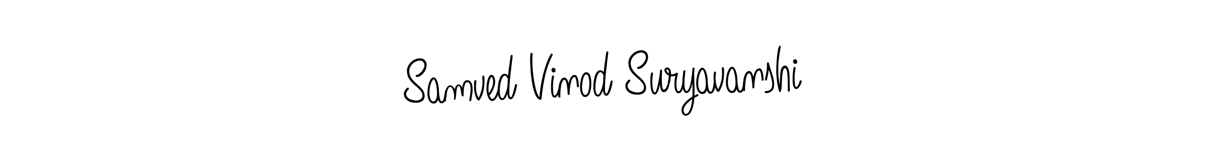 Angelique-Rose-font-FFP is a professional signature style that is perfect for those who want to add a touch of class to their signature. It is also a great choice for those who want to make their signature more unique. Get Samved Vinod Suryavanshi name to fancy signature for free. Samved Vinod Suryavanshi signature style 5 images and pictures png