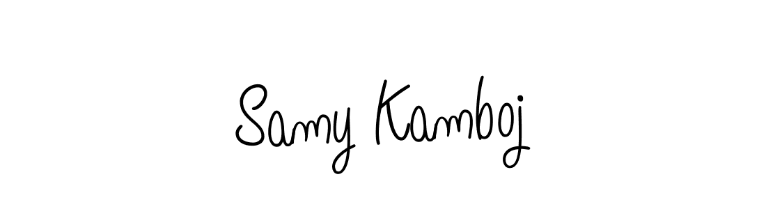 How to make Samy Kamboj signature? Angelique-Rose-font-FFP is a professional autograph style. Create handwritten signature for Samy Kamboj name. Samy Kamboj signature style 5 images and pictures png