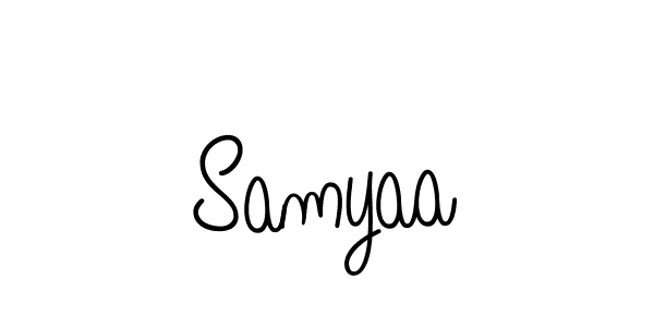 You should practise on your own different ways (Angelique-Rose-font-FFP) to write your name (Samyaa) in signature. don't let someone else do it for you. Samyaa signature style 5 images and pictures png